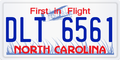 NC license plate DLT6561