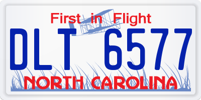 NC license plate DLT6577