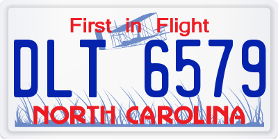 NC license plate DLT6579