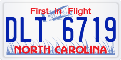 NC license plate DLT6719