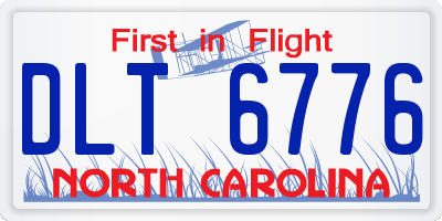 NC license plate DLT6776