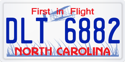 NC license plate DLT6882