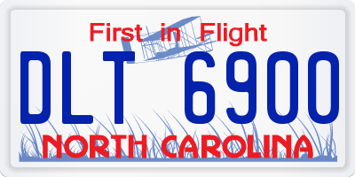 NC license plate DLT6900