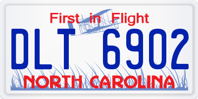 NC license plate DLT6902