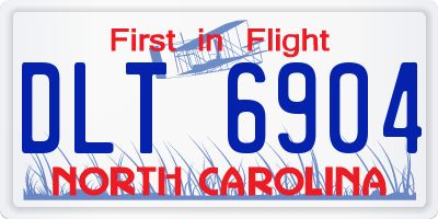 NC license plate DLT6904