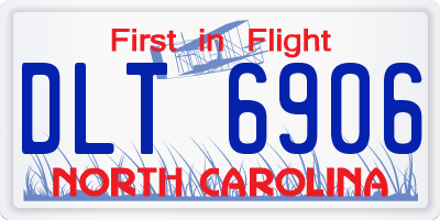 NC license plate DLT6906