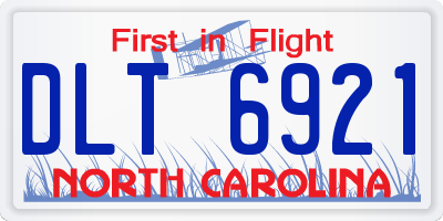 NC license plate DLT6921