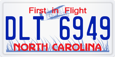 NC license plate DLT6949