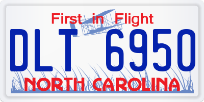NC license plate DLT6950