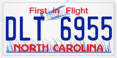 NC license plate DLT6955