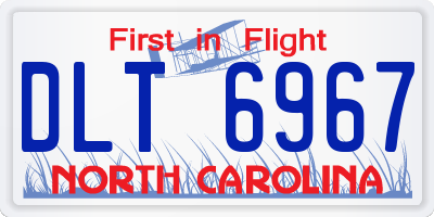 NC license plate DLT6967
