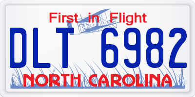NC license plate DLT6982