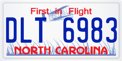 NC license plate DLT6983