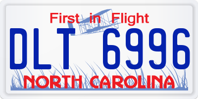 NC license plate DLT6996