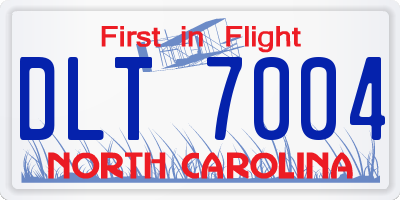 NC license plate DLT7004