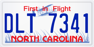 NC license plate DLT7341