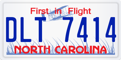 NC license plate DLT7414