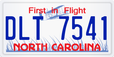 NC license plate DLT7541