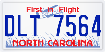 NC license plate DLT7564