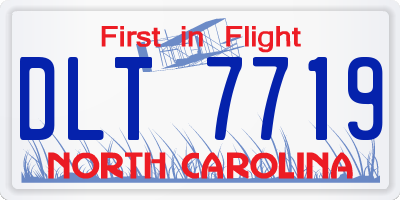 NC license plate DLT7719