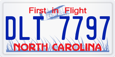 NC license plate DLT7797