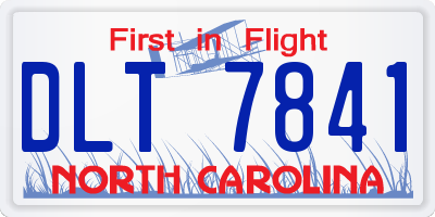 NC license plate DLT7841