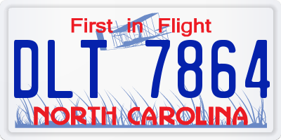 NC license plate DLT7864