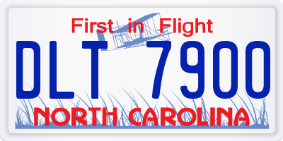 NC license plate DLT7900