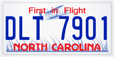 NC license plate DLT7901