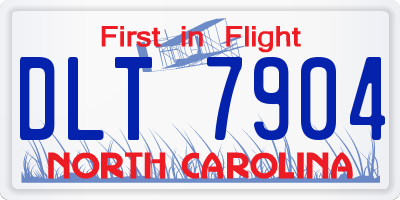 NC license plate DLT7904