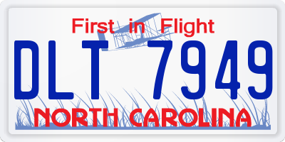 NC license plate DLT7949