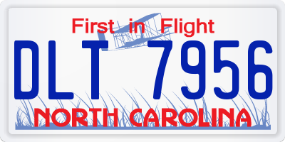 NC license plate DLT7956