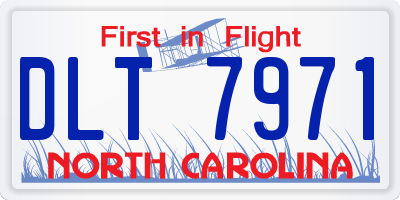 NC license plate DLT7971