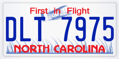 NC license plate DLT7975