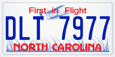 NC license plate DLT7977