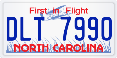NC license plate DLT7990
