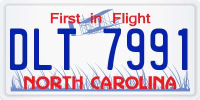 NC license plate DLT7991