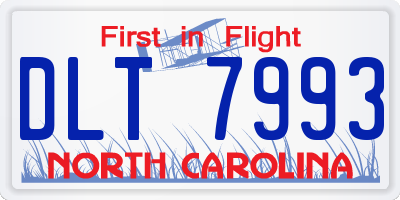 NC license plate DLT7993