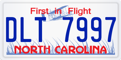 NC license plate DLT7997