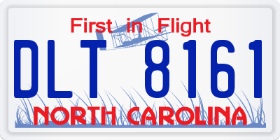 NC license plate DLT8161