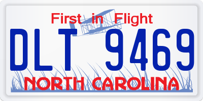 NC license plate DLT9469