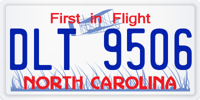 NC license plate DLT9506