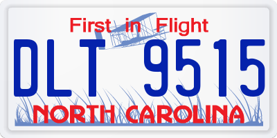 NC license plate DLT9515