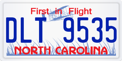 NC license plate DLT9535