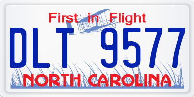 NC license plate DLT9577