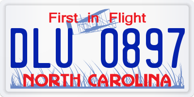 NC license plate DLU0897