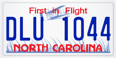 NC license plate DLU1044
