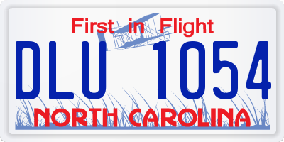 NC license plate DLU1054