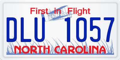 NC license plate DLU1057