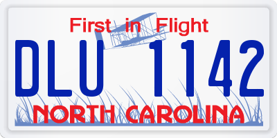 NC license plate DLU1142